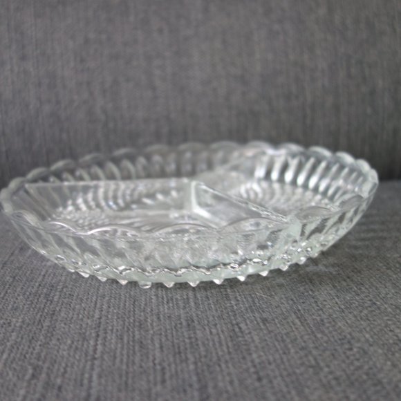 Glass Three Section Serving Dish - Picture 2 of 7